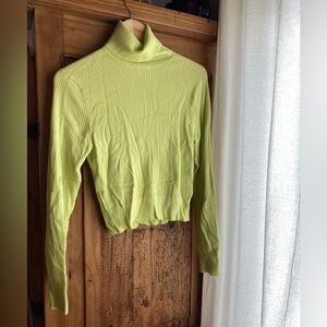 J. Crew Like New Neon Turtle Neck Sweater